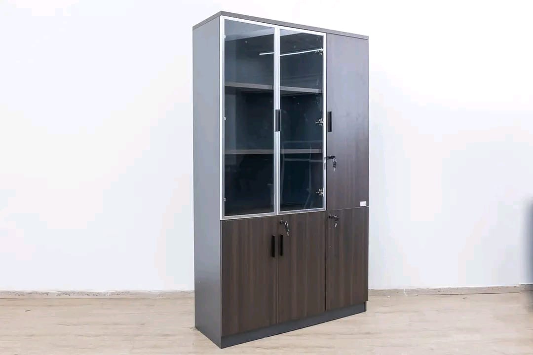 3 door wooden cabinet