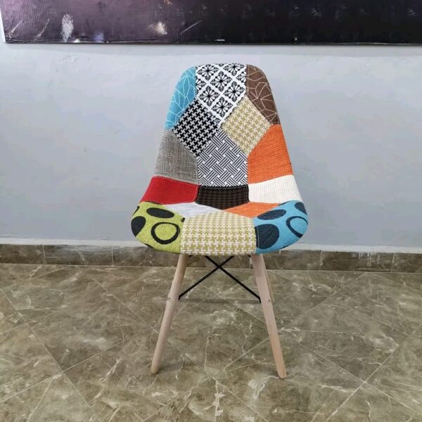 Fabric Chair with Wooden Legs – Comfortable & Stylish Seating for Office or Home