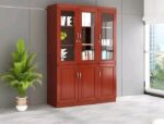 3-door wooden file cabinet
