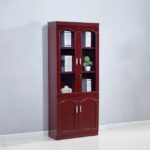 2-door mahogany wooden cabinet