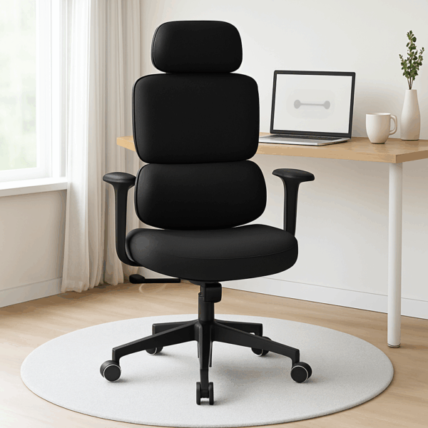 Fabric High Back Office Chair – Ergonomic Comfort with a Soft Touch