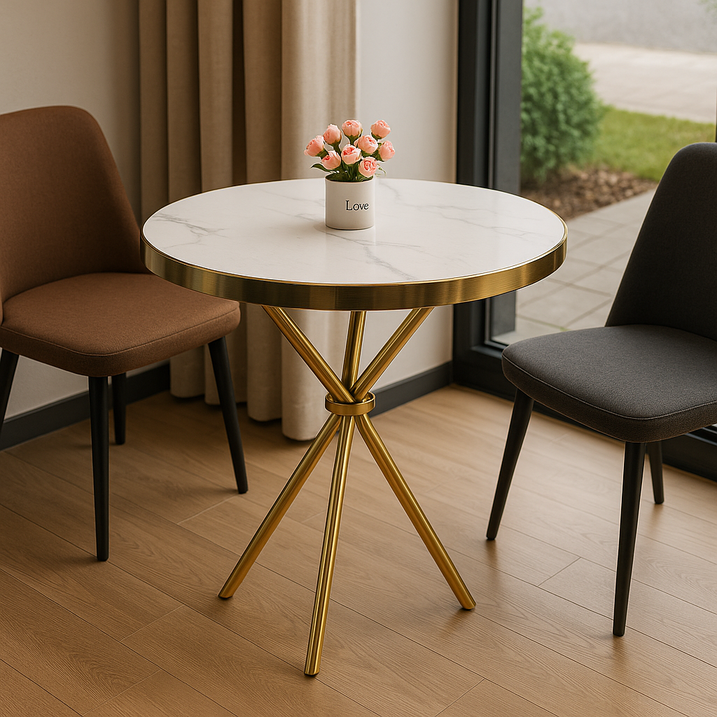 Marble round table